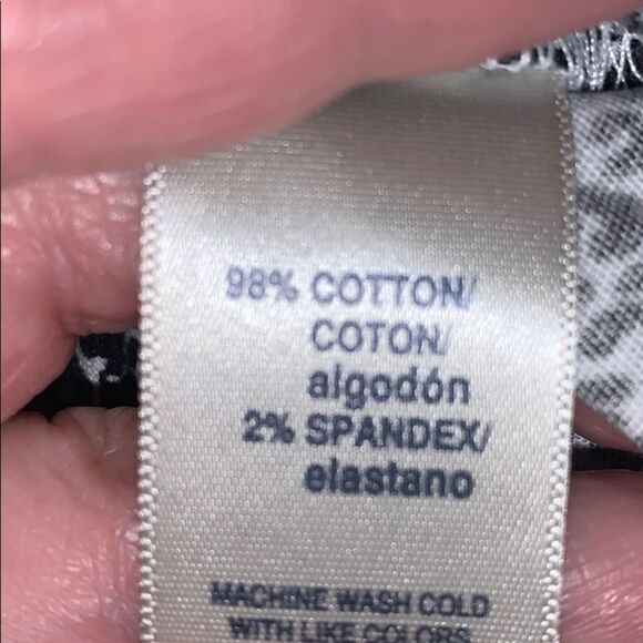 RAFAELLA curvy black white patterned Capri  6 - Picture 3 of 6